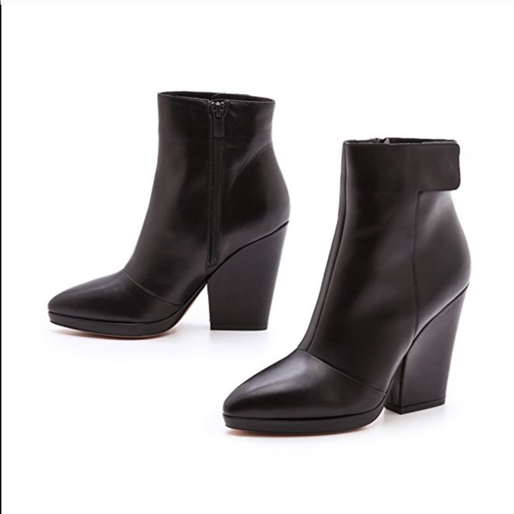 Vince black leather Luisa boots